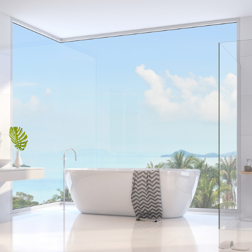 Smart glass in bathrooms