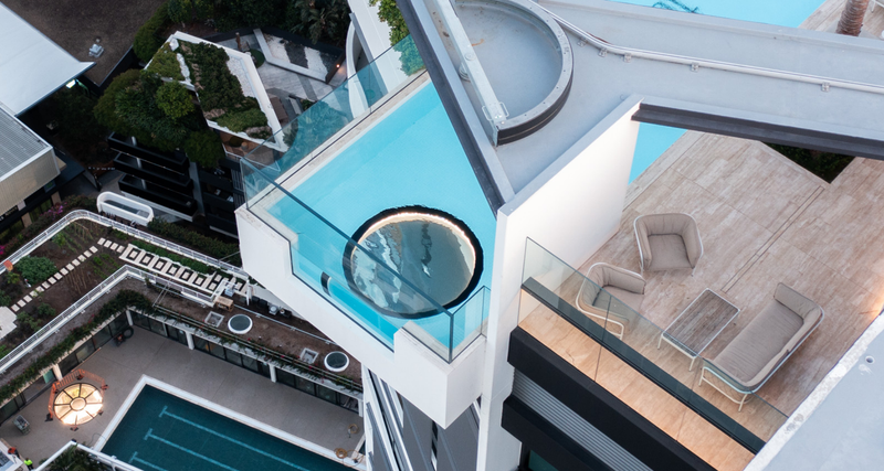 Laminated pool floor installed in Brisbane